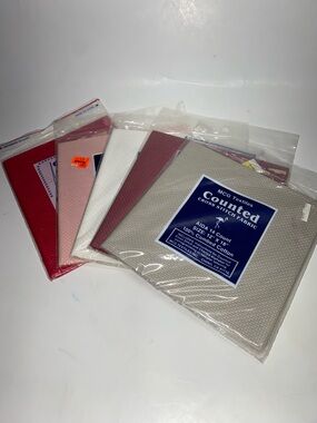 * MCG Textiles Counted Cross Stitch Fabric cotton 12”X18” new